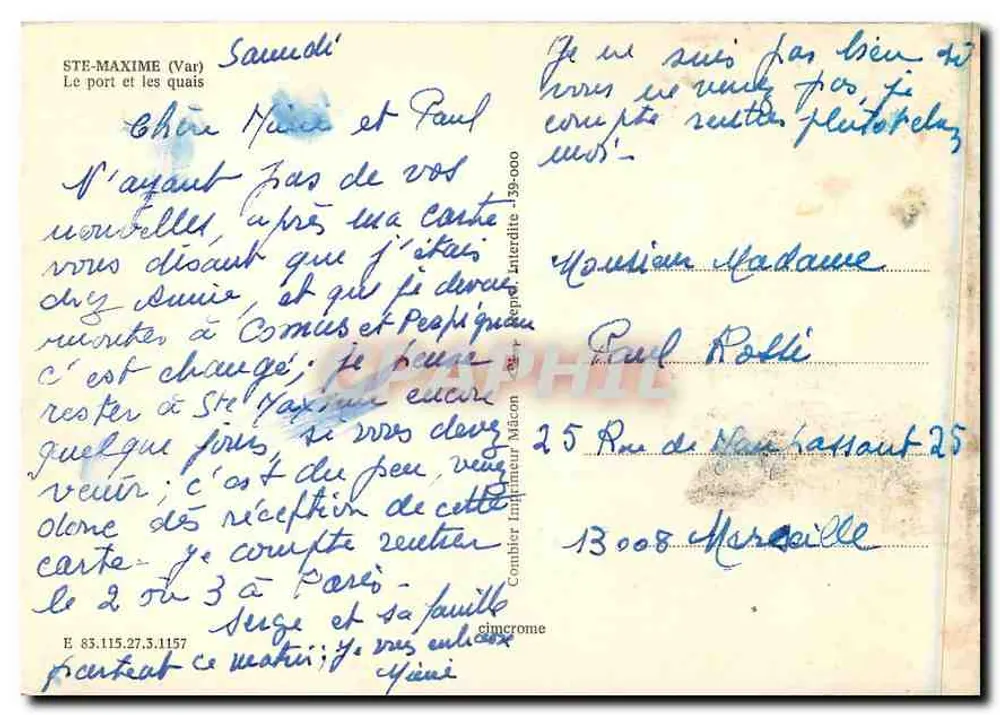 Toulon — Haven en kades — Cinq - Achterkant