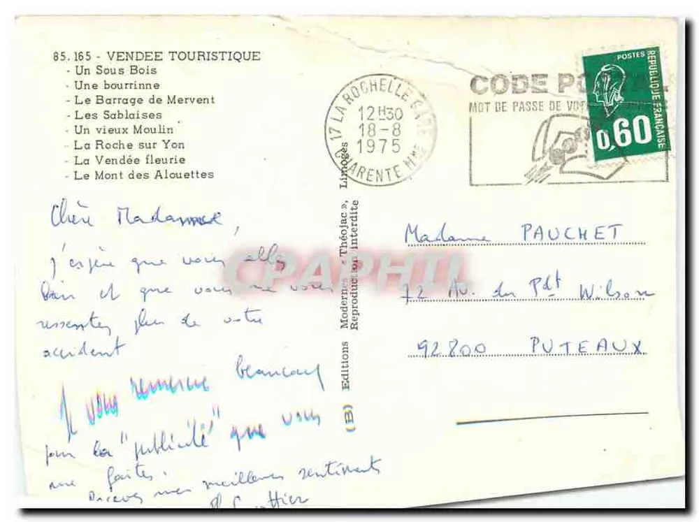 Na Vendée — Locais turísticos — Éditions Théo Jac - Verso
