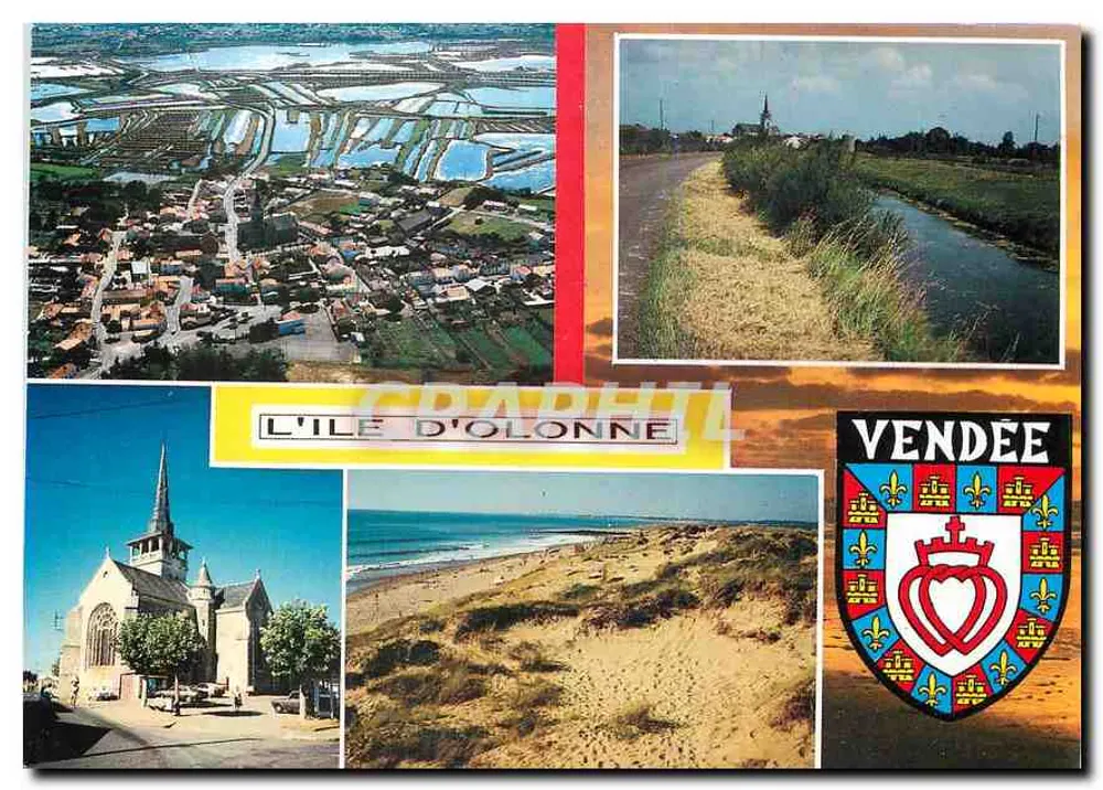 A ILHA D'OLONNE — Vistas diversas — Edições Dubray, n° C 1219/85 - Frente