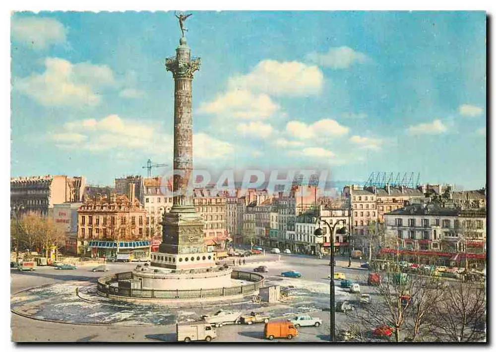 Place de la Bastille — Paris — editor Graphithl, n° 661 - Frente