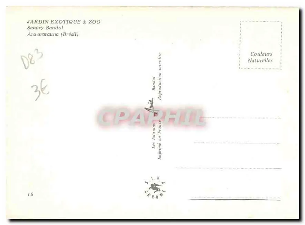 Ara ararauna — Jardín Exótico & Zoo Sanary-Bandol — Les Éditions Chrome - Reverso