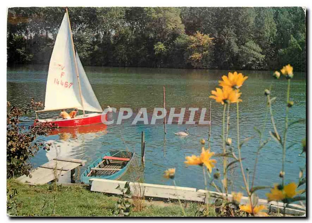 Zeilboot op een meer — Chennevières-sur-Marne — Franse uitgaven - Voorkant