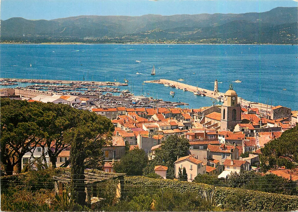 Saint-Tropez — Ansicht vom Schloss — Combier Imprimeur (71, S.&L.) - Vorderseite