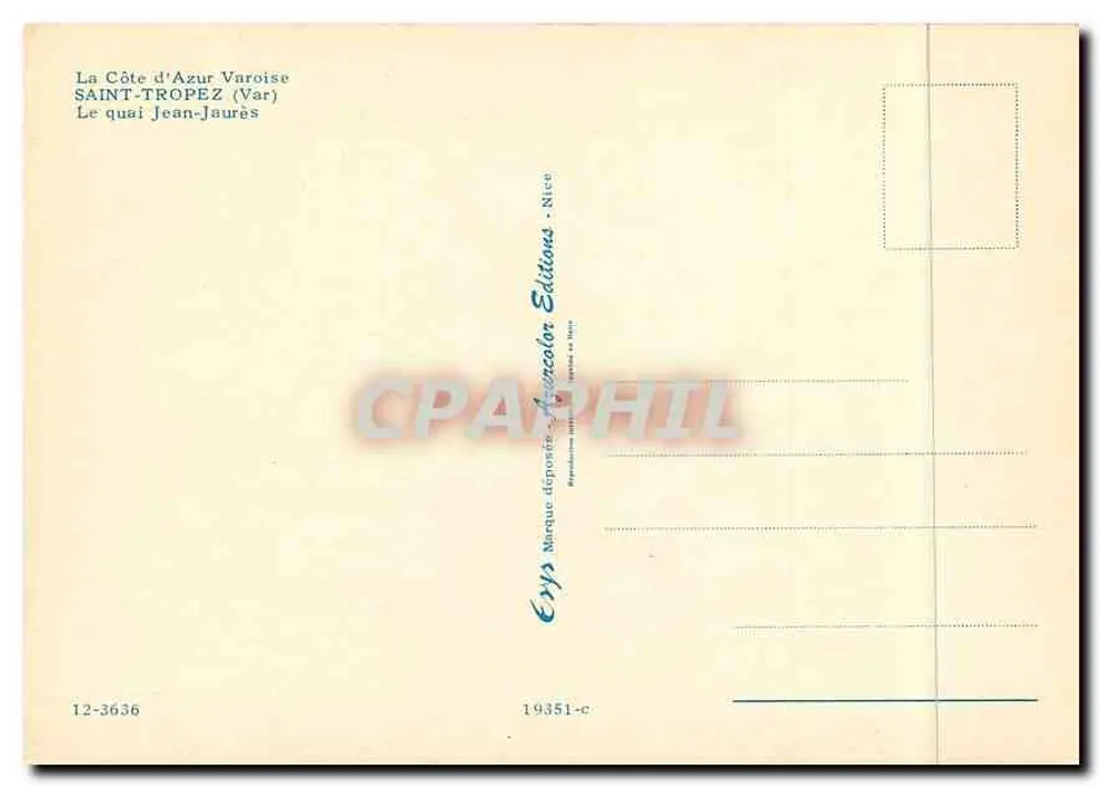 Toulon — Der Hafen — Verlag Eyps, n° 12-3636 - Rückseite