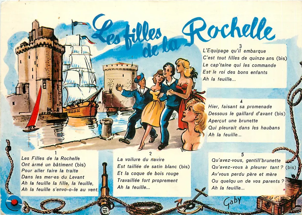 Dziewczyny z La Rochelle — Festiwal La Rochelle czerwiec 1967 — Éditions Gaby - Awers