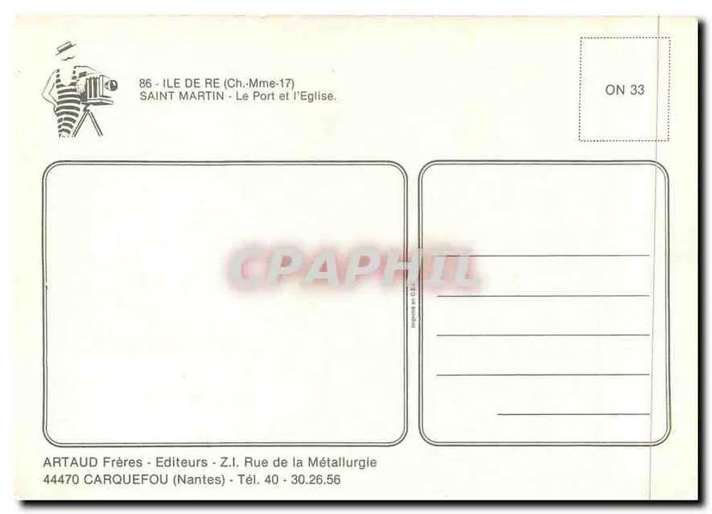 Saint-Martin-sur-Loire — Le Port et l'Église — ARTAUD Frères - Verso