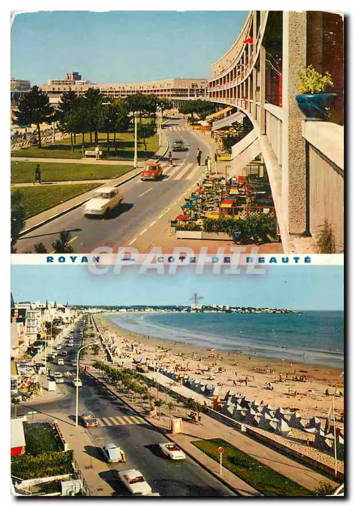 Royan - Costa da Beleza — vista da praia e da frente mar — Edições Modernas & Teatro - Frente