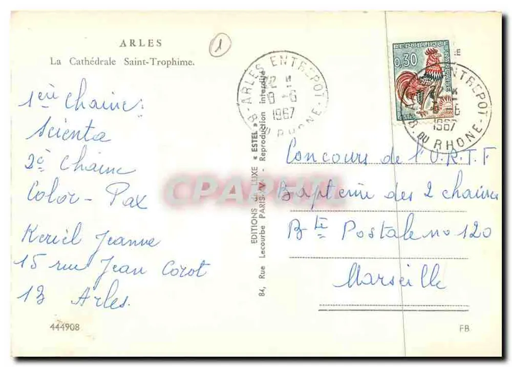Arles — Catedral de São Trofimé — Edições Estel - Verso