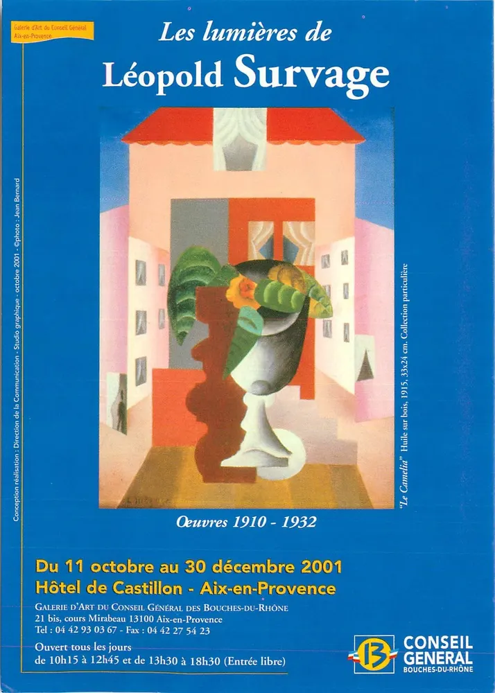 Die Lichter von Léopold Survage — Ausstellung beim Conseil Général des Bouches-du-Rhône, Aix-en-Provence — Nr. 168 - Vorderseite
