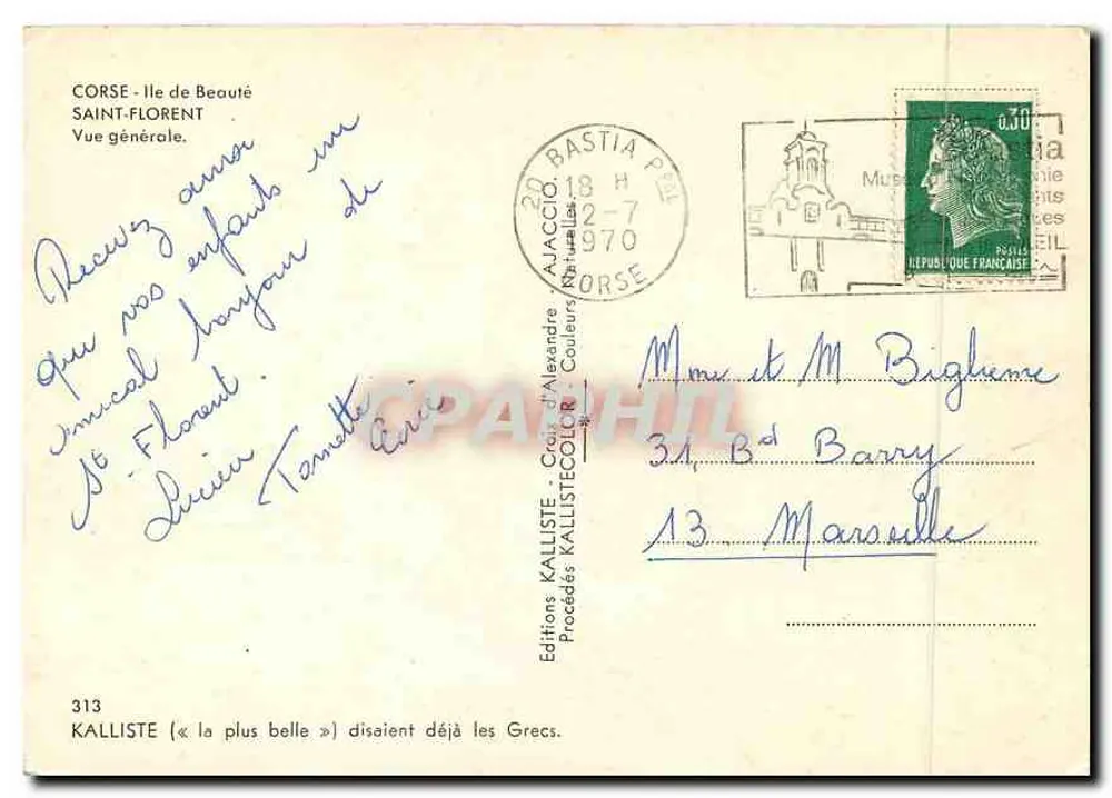 Saint-Florent — Vista geral — Éditions KALLISTE - Verso