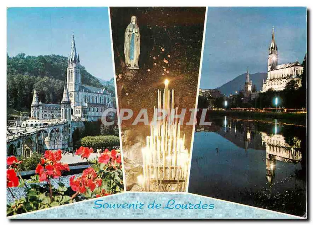 Lourdes — Lembrete de Lourdes — Edições P. Chambon - Frente