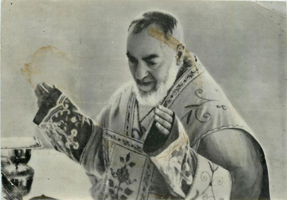 Padre Pio da Pietrelcina — La S. Messa — Ed. Chiosco S. Raffaele di Rotalia Szentirmay - Recto