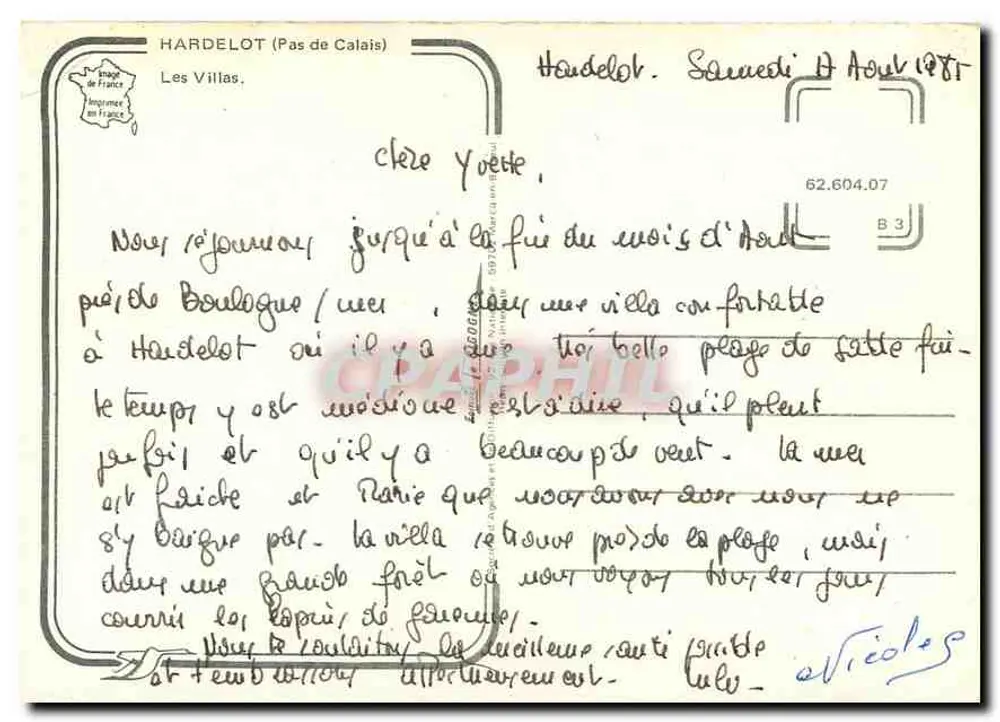 Les Villas à Hardelot — Pas-de-Calais — editor impressor na França - Verso
