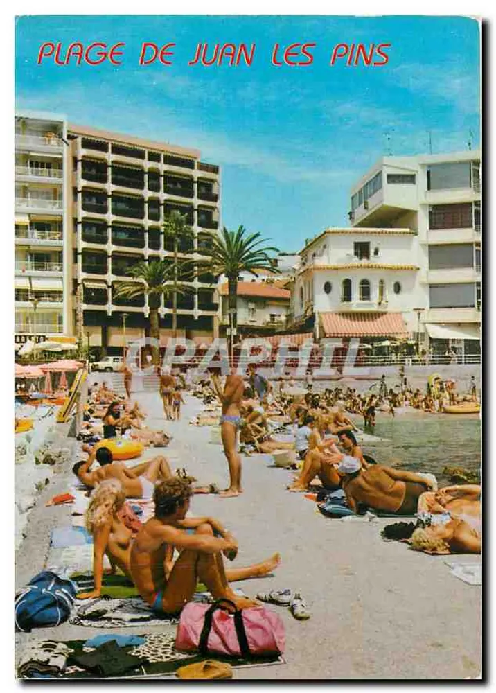 Strand von Juan les Pins — lebendiger Blick — Éditions S.E.P.T. n°10/535 - Vorderseite