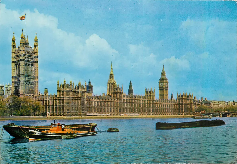 Parlament von London — Ansicht von der Themse — National Series, London - Vorderseite