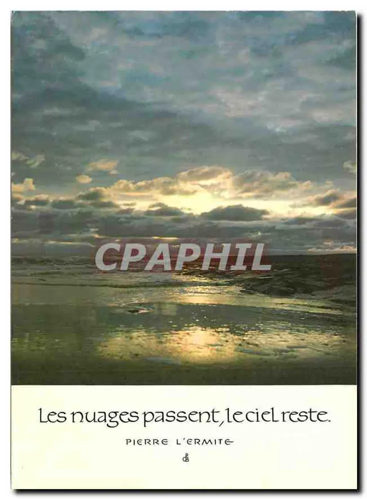 I nuvole passano, il cielo resta. — Pierre L'ermite — Editore Houtland, Bruges - Recto