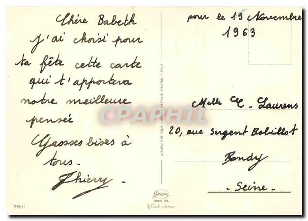 लाल फूल - बॉन फेटे - गारामी, मिलान - एड. 1160/71 - पीछे
