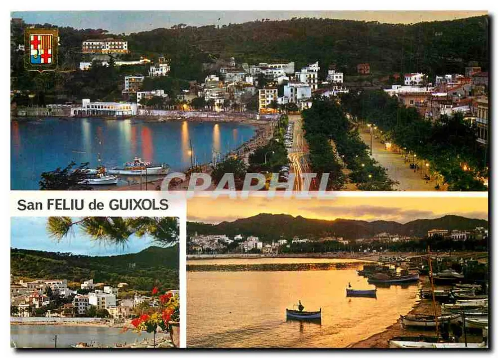 San Feliu de Guixols — vista panorâmica e porto — editor Comercial Escudo de Oro, n°2 - Frente