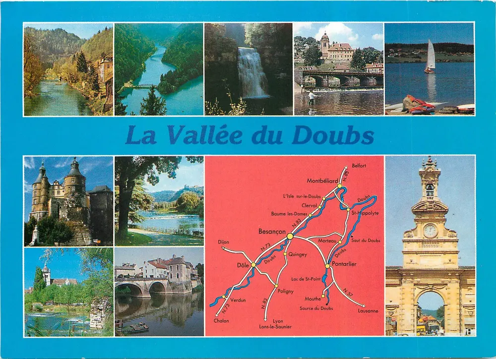 A Valle do Doubs — Edições e Impressões Combier / Mâcon - Frente