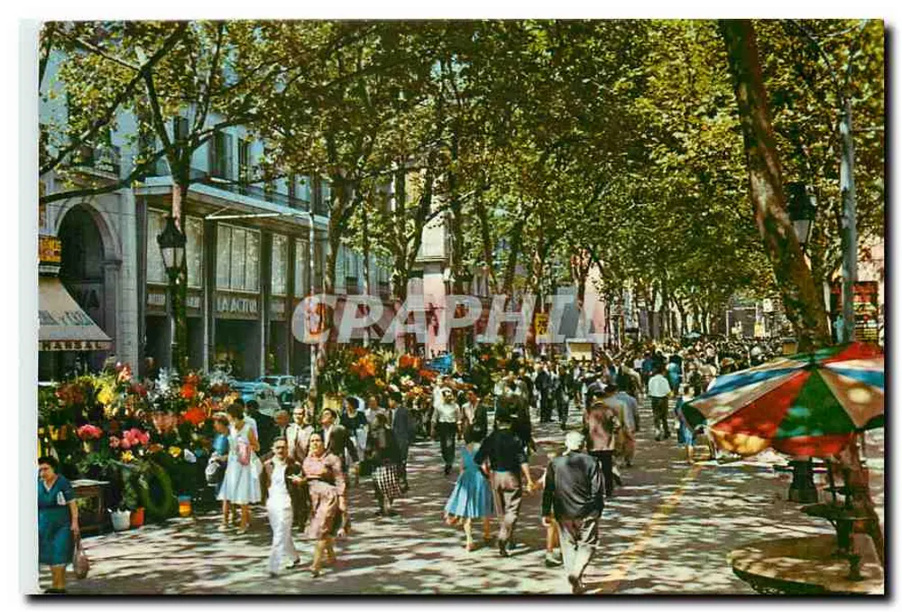 Rambla de las Flores — Barcelone — éditeur Graphtia, n°554 - Recto