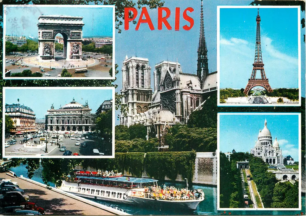 Paris — vista panorâmica — LYNA PARIS n°1076 - Frente