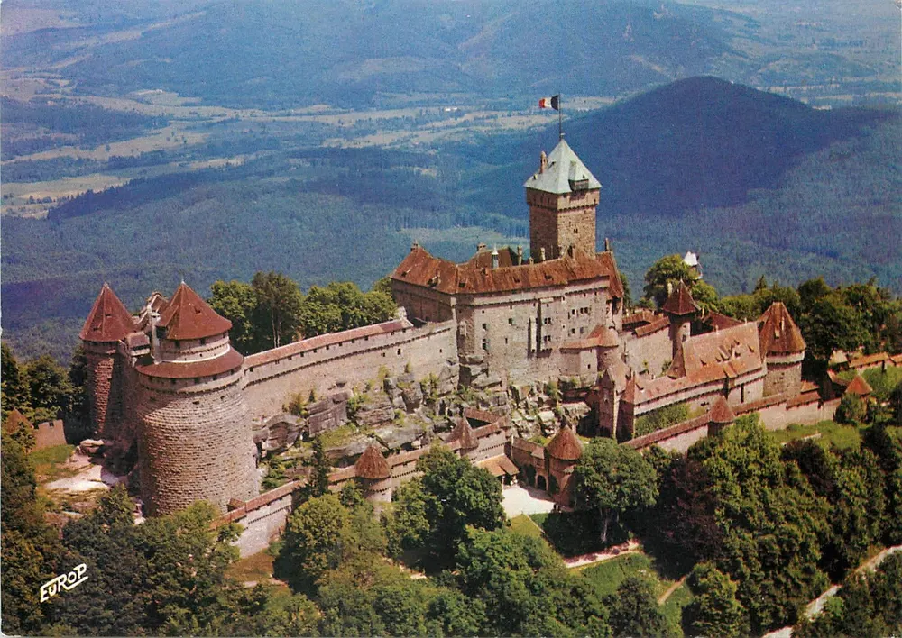 Schloss Haut-Koenigsbourg — Luftbild — Édition de l'EUROPE, n° 7564 - Vorderseite