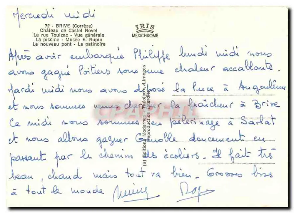 Brive Ville Étape — Lächelndes Portal des Südens — Éditions IRIS - Rückseite