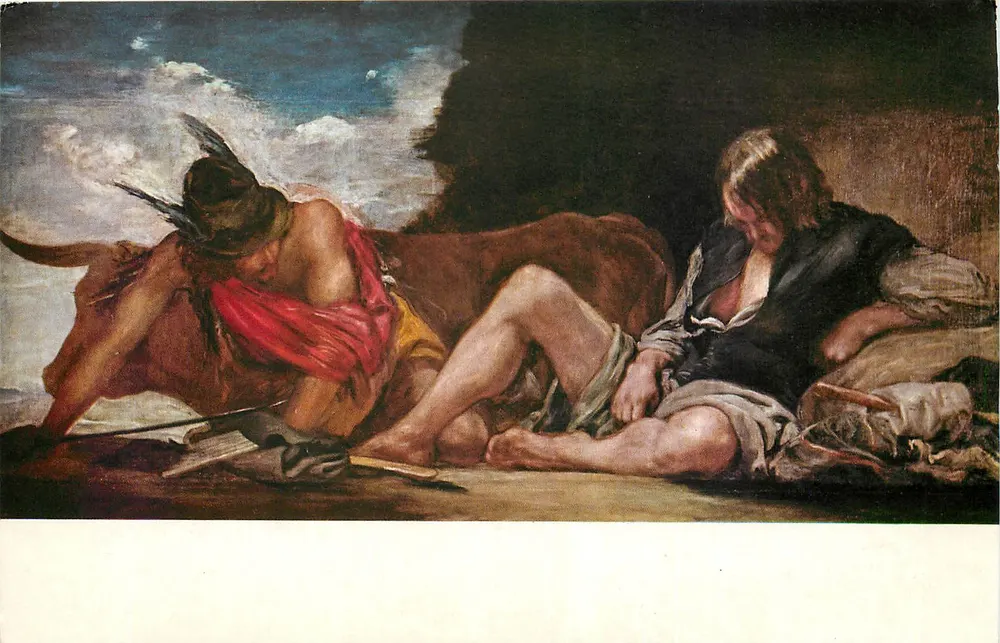 Mercurio y Argos — Vélasquez 1599-1660 — Edições Artísticas, Madrid - Frente