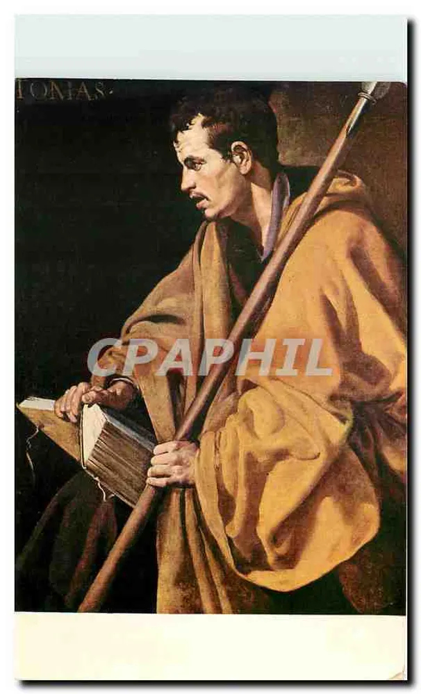 São Tomé, o Apóstolo — pintura atribuída a Velázquez — Edições Artísticas Offo - Frente