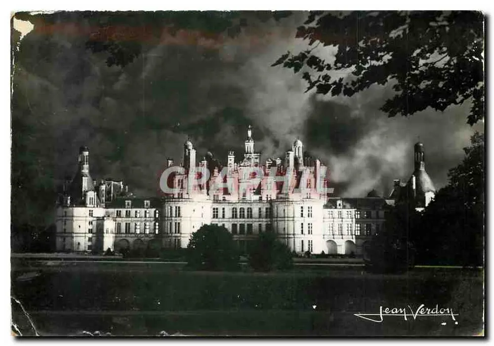 Chambord — Das Schloss während des « Son et Lumière »-Spektakels — Édition ALFA, Temple, 1957 - Vorderseite