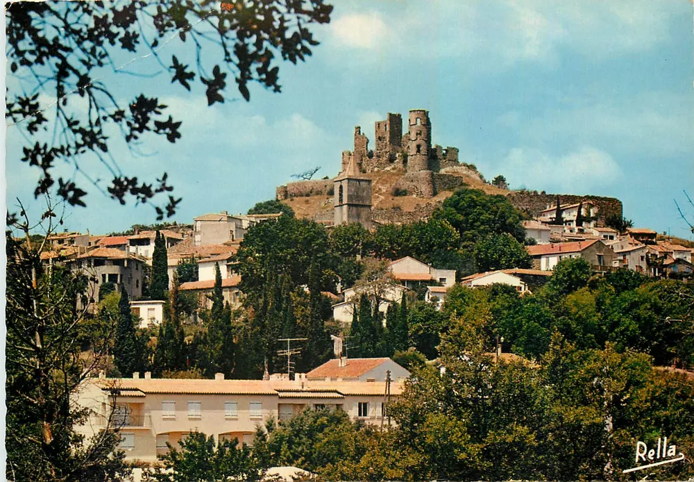 Die Küste der Maures — Ruinen des Schlosses Grimaud — Edition Rella - Vorderseite