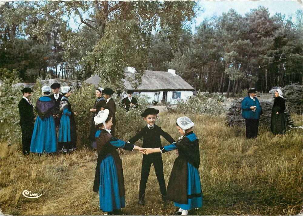 Vendeanisches Volksglauben — Gruppe 'Le Bouquet d'Ajoncs' — Bois-de-Céné — Verlag Cim - Vorderseite
