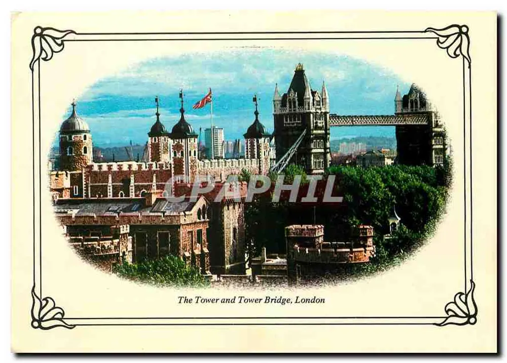 Wieża i most Tower Bridge w Londynie — wydawca COLOURMASTER INTERNATIONAL, nr CME 1024 - Awers