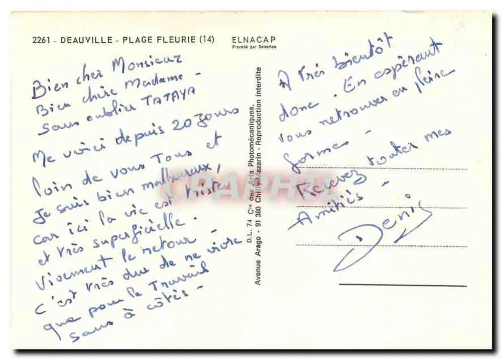 Deauville — Panoramablick — Elnacap - Rückseite