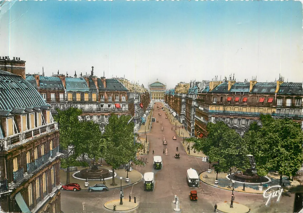 Avenue de l'Opéra — Paris — Éditions André Leconte - Vorderseite