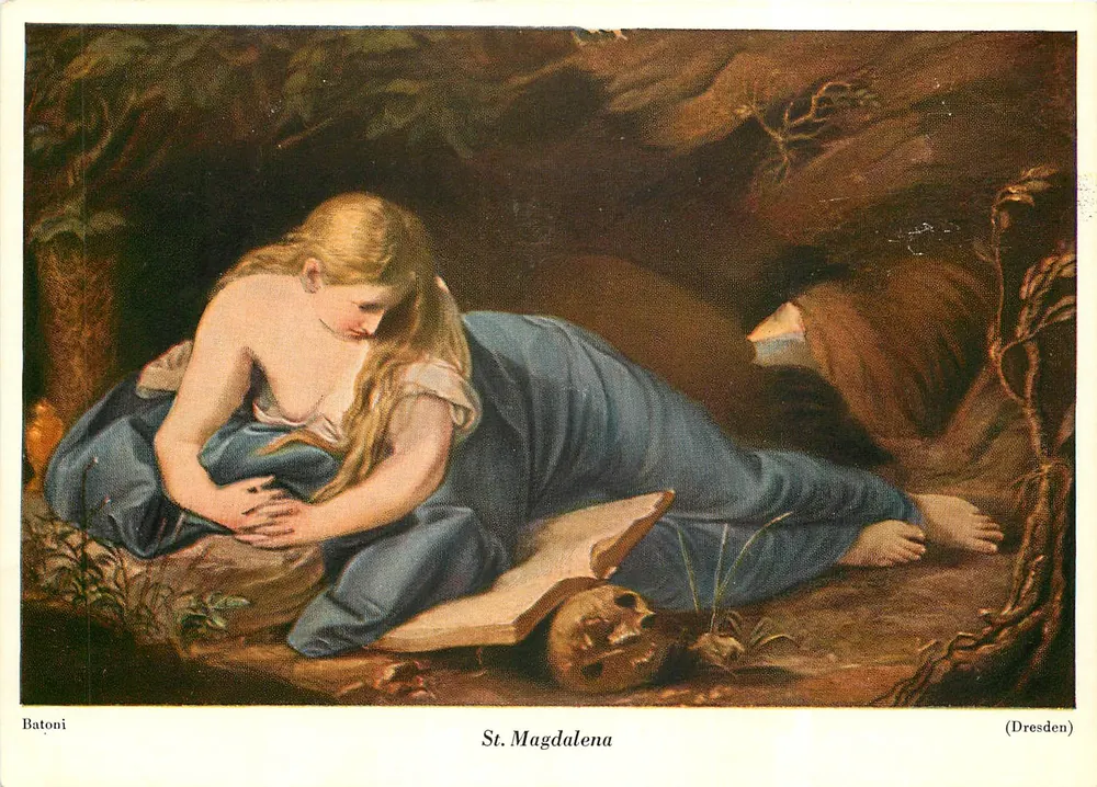 Santa Magdalena — pintura de Battoni — editor Walter Classsen, Zürich - Frente
