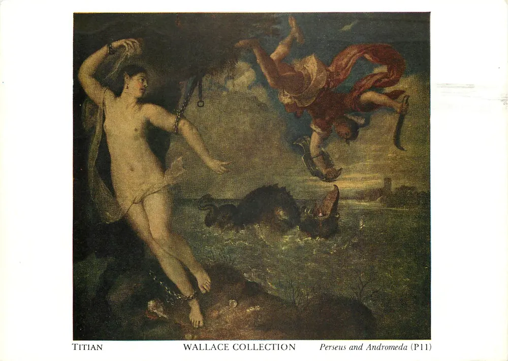 Perseu e Andrômeda — quadro de Titien — Coleção Wallace (P111) - Frente