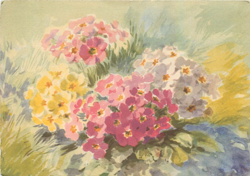 Primeveras — Coleção LES FLEURS DU PRINTEMPS — L.F.E. N° 7 - Frente