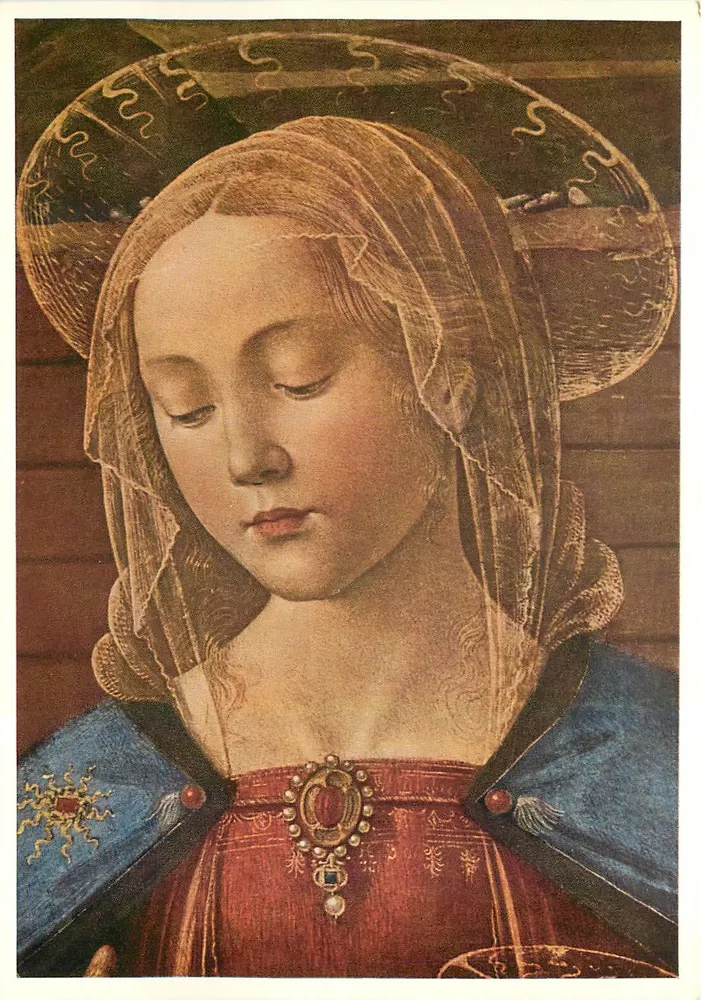 Madonna — representação religiosa — VERLAG LEO FRICKER, WETTINGEN / SCHWEIZ, n° 5144 - Frente