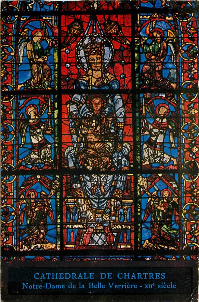 Kathedrale von Chartres — Notre-Dame de la Belle Verrière — 12. Jahrhundert — Verlag E. Neuvy - Vorderseite