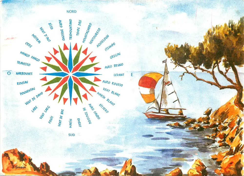 Rose der Winde — Provence-Côte d'Azur — J. Suoin - Vorderseite