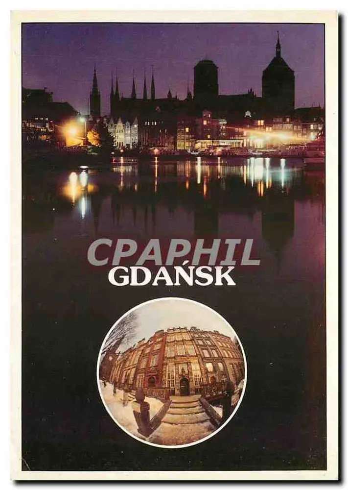 Gdańsk — Nachtschouw van de haven - Voorkant
