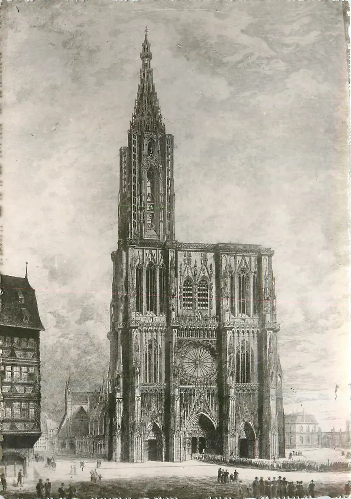 Strasbourg — A Catedral — Gravura — Éditions D'Art Strasbourg - Frente