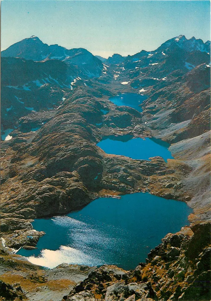 Tal der Wunder (Alpes-Maritimes) — Grüner See, Schwarzer See, See Basto, Schutzhaus Valmasque und Berg Bégo — Verlag A.I.P.A. - Vorderseite