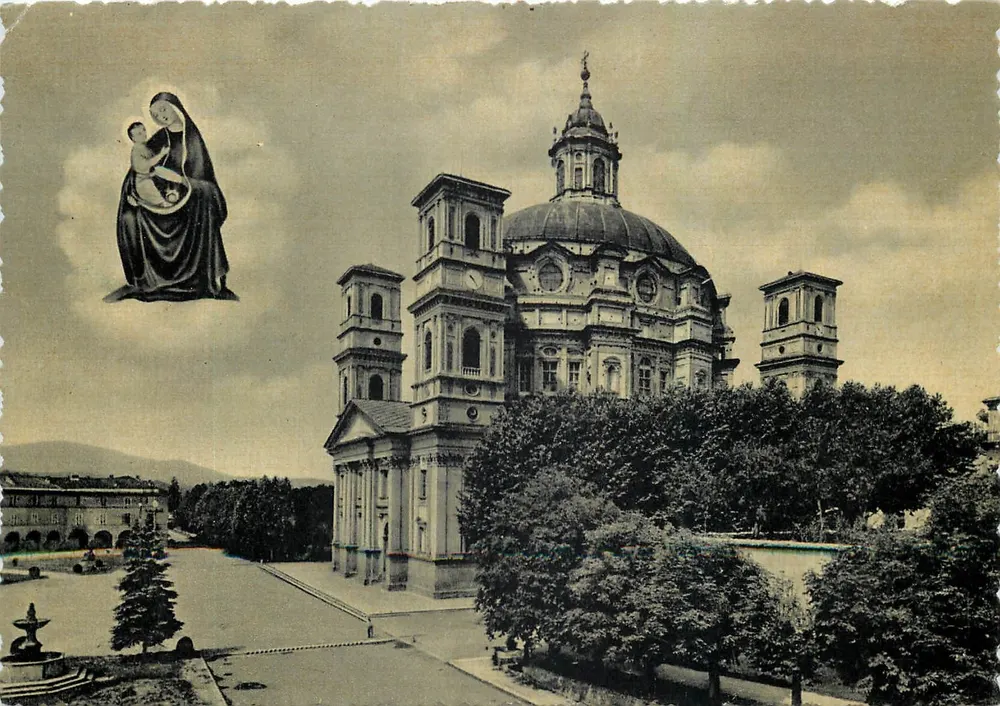 Basilika von Mondovì — Wallfahrtskirche Basilica di Mondovì bei Vico - Vorderseite