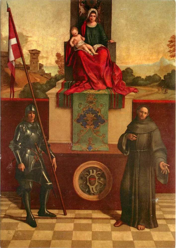 Madonna und Heilige Franziskus und Liberator — Giorgio Barbarella genannt Giorgione (1478-1510) — Exklusive Ausgabe - Vorderseite
