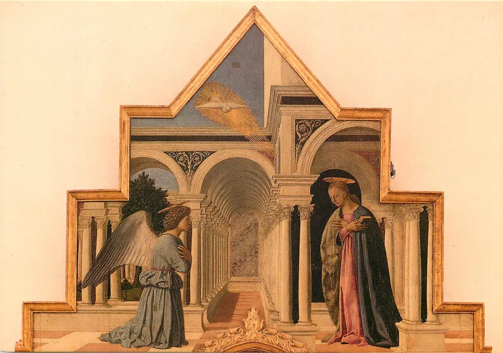 Annonciation — Polittico di S. Antonio (cimasa) — Ed. PIETRELLA - Perugia - Frente