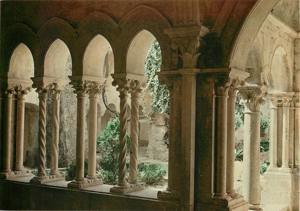 Abbazia di Fossanova — Gotische Innenhof (12. Jahrhundert) — Plurigraf Terni, n° 92 - Vorderseite