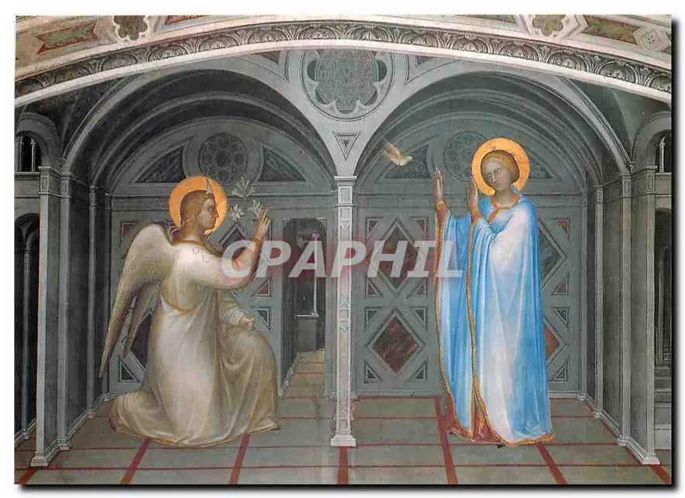 Padua - Baptistin des Duoms — Verkündigung — Giusto de' Menabuoi - Vorderseite