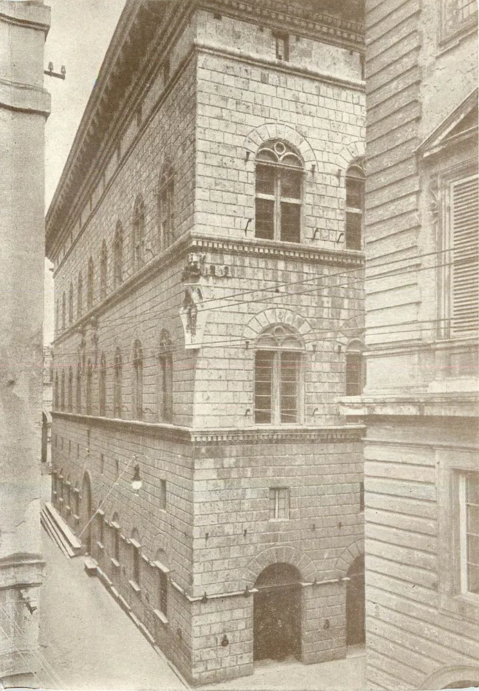 Palazzo Piccolomini — Sitz des Staatsarchivs von Siena — Photo Grassi - Vorderseite
